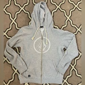 volcom zip up hooded sweatshirt M